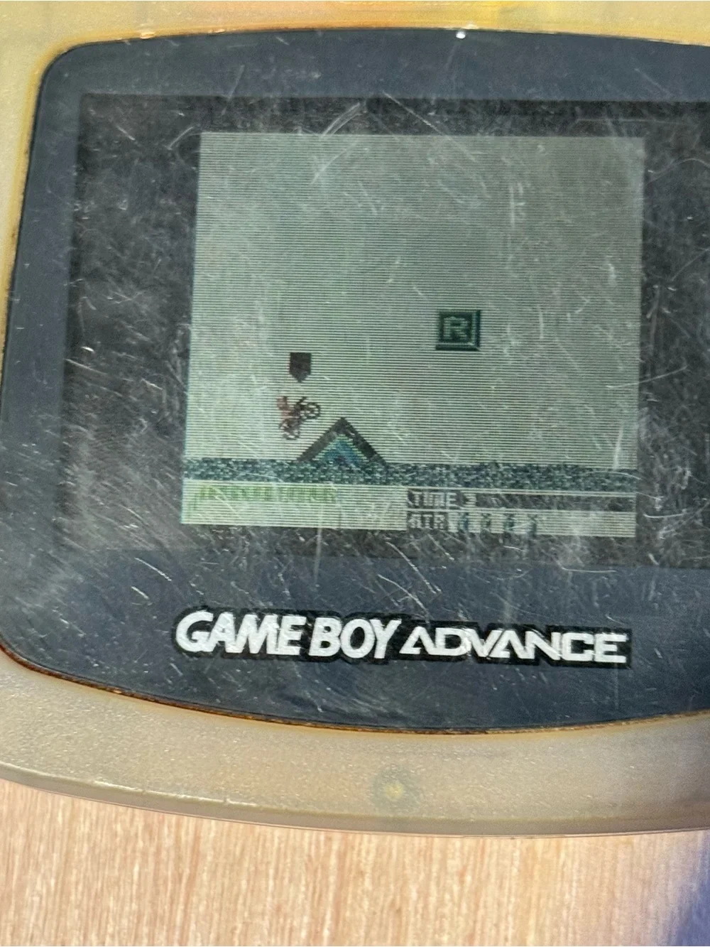 Nintendo Game Boy Advance Console-Clear Glacier Tested Good w/1-Game Read Info!